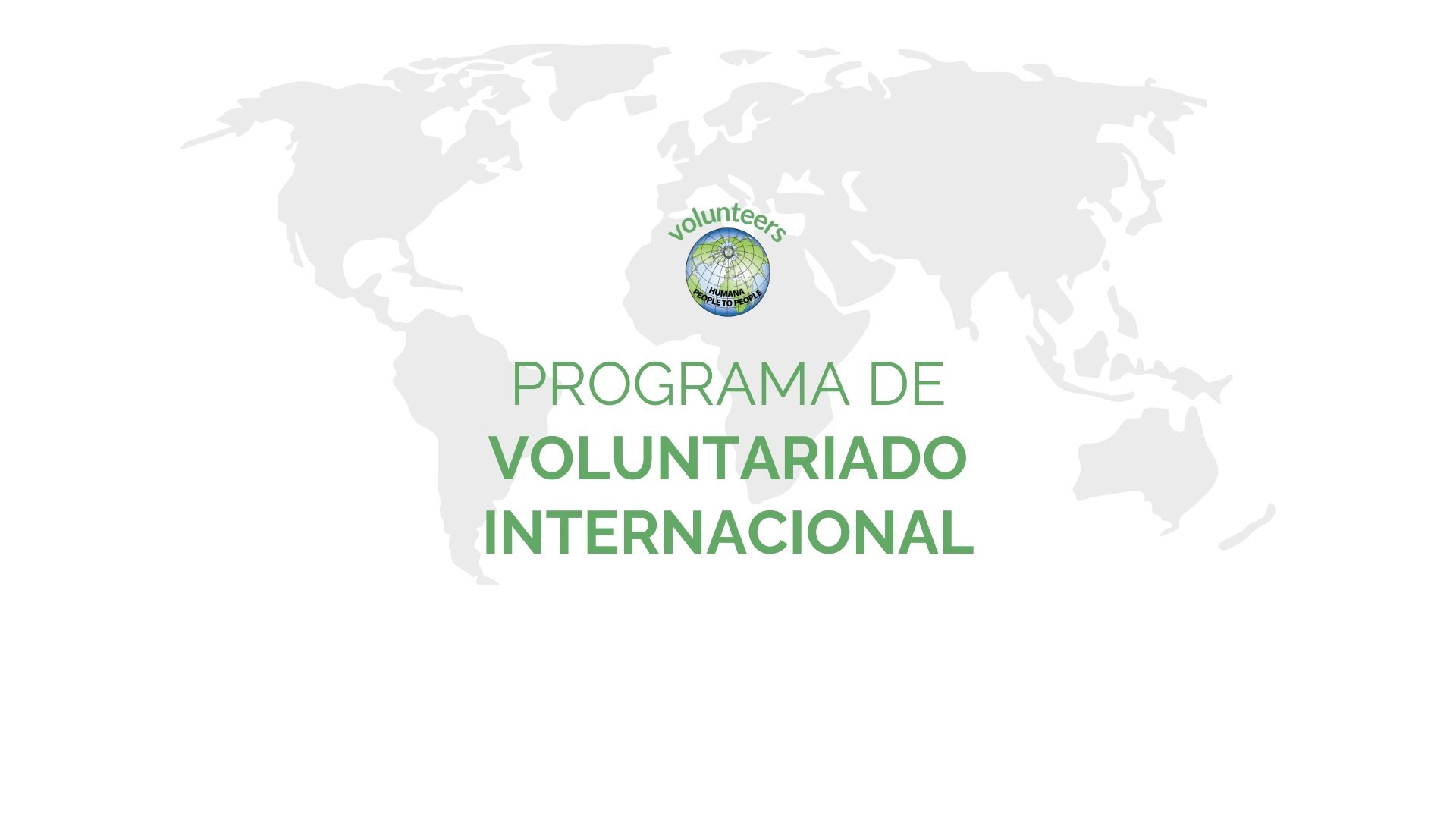 Programa voluntariado internacional